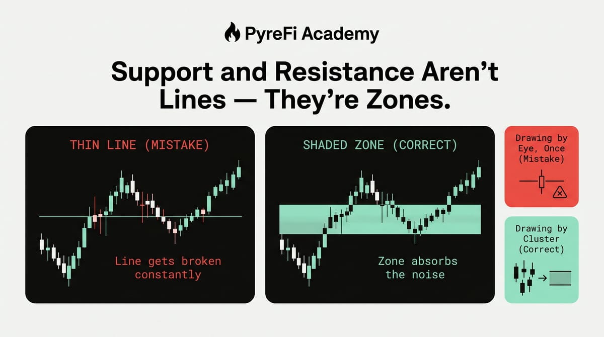 Support and Resistance Aren't Lines